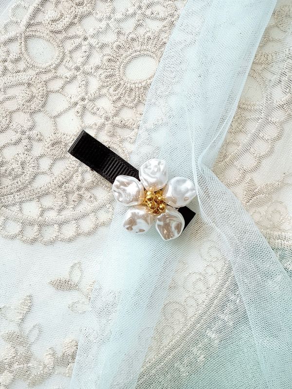 串珠花朵系列髮夾壓夾 