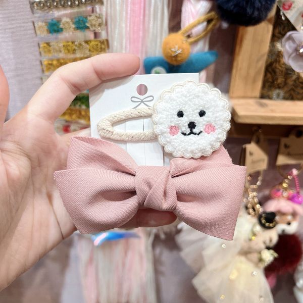 雲朵蝴蝶結兩件式髮夾 