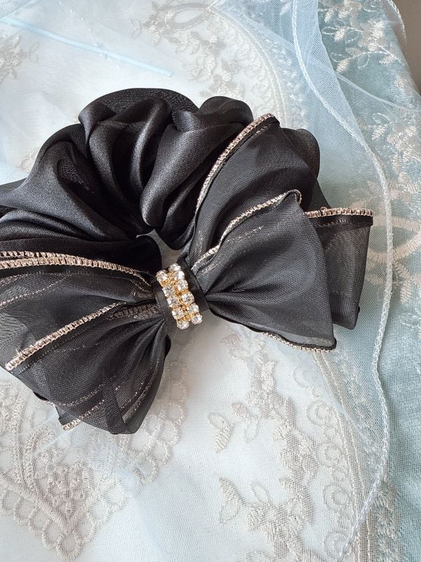 公主金邊蝴蝶結髮束 