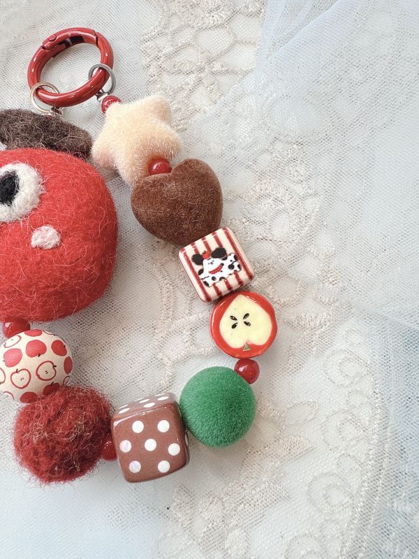 韓國手工羊毛氈/娃娃串出吊墜 