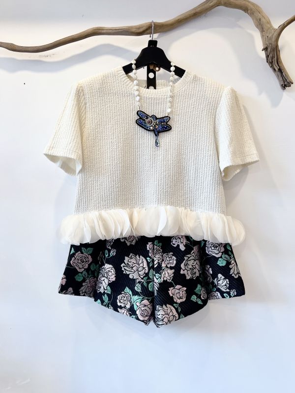 獨家設計寶藍蜻蜓刺繡項鍊 