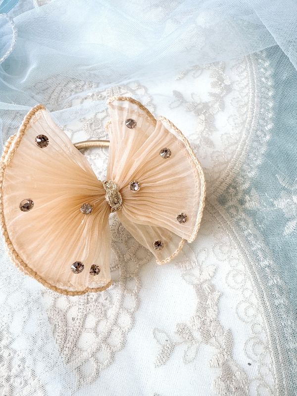 閃耀香檳金髮束 