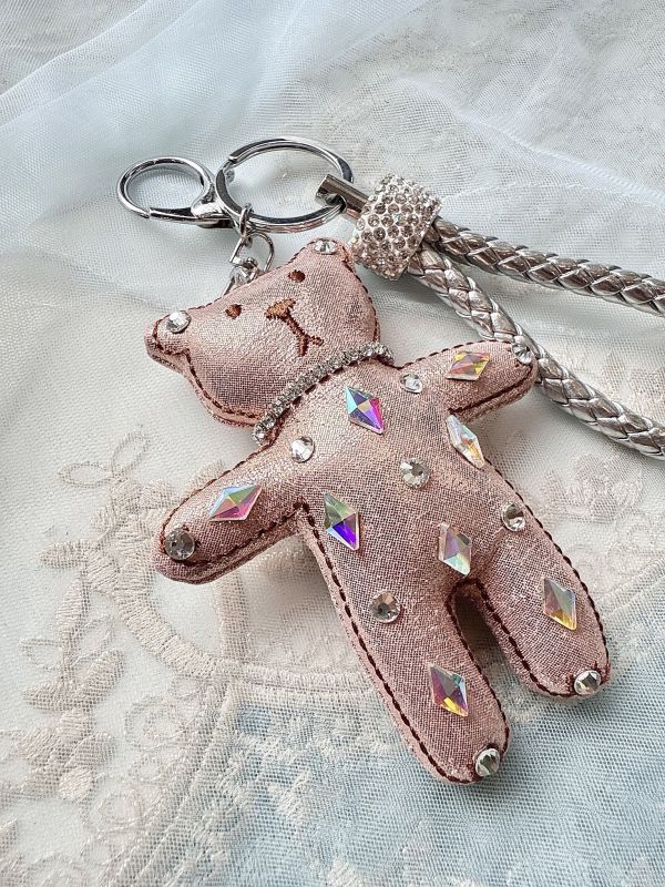 AB彩鑽華麗貴氣小熊男孩吊飾掛墜 