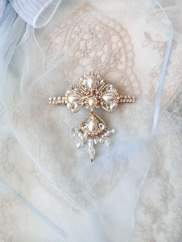 歐式宮廷浮華公主彈跳夾 