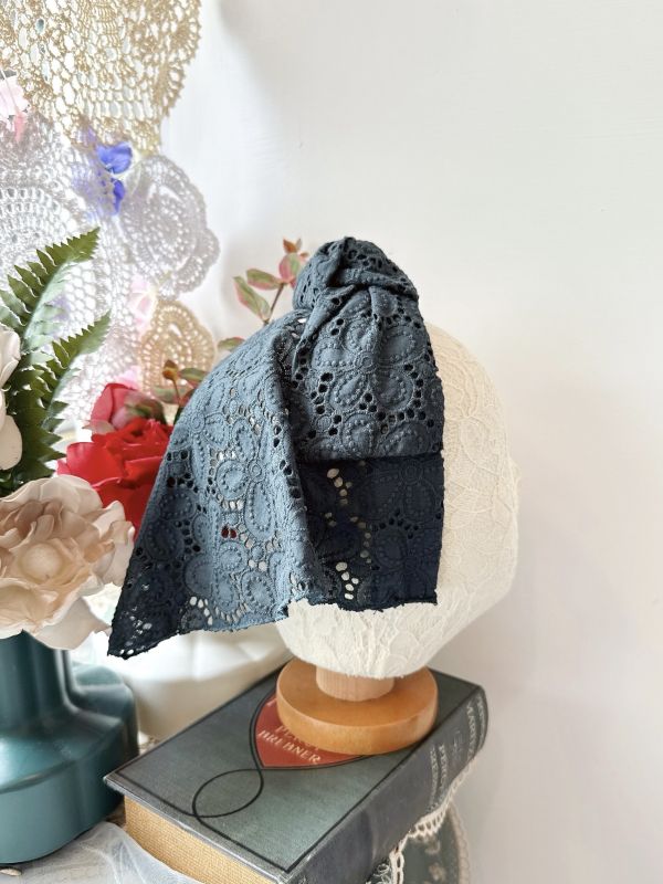 打結式仿帽棉質造型日系髮圈 