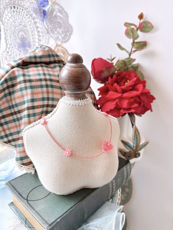 可愛糖果糖霜愛心小花短鏈 