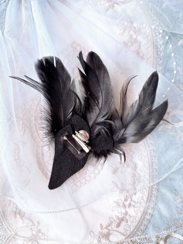 優雅個性羽毛髮夾 