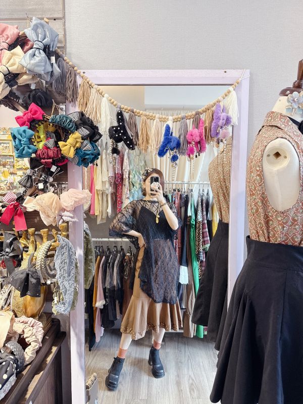 雪紡波浪魚尾裙 