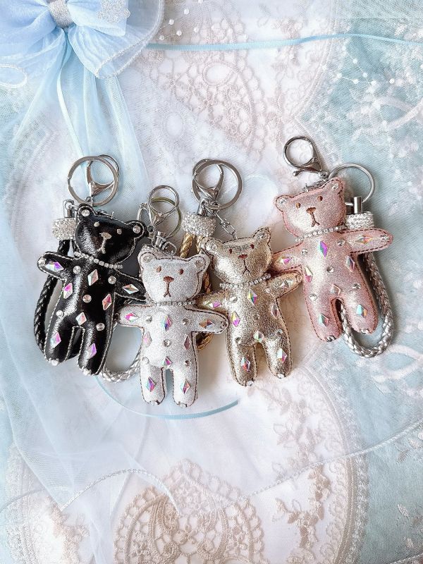 AB彩鑽華麗貴氣小熊男孩吊飾掛墜 