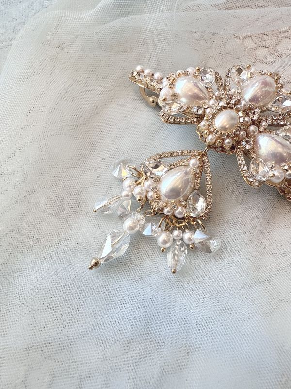 歐式宮廷浮華公主彈跳夾 