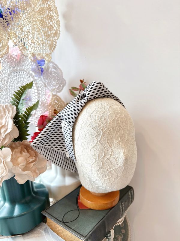 打結式仿帽立體棉造型日系髮圈 