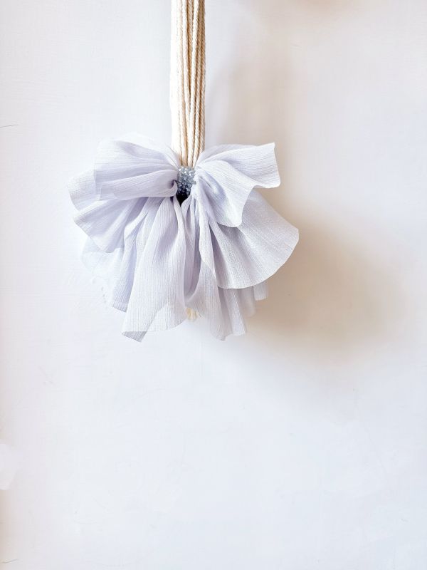 水晶串珠俏麗感雪紡公主鯊魚夾 