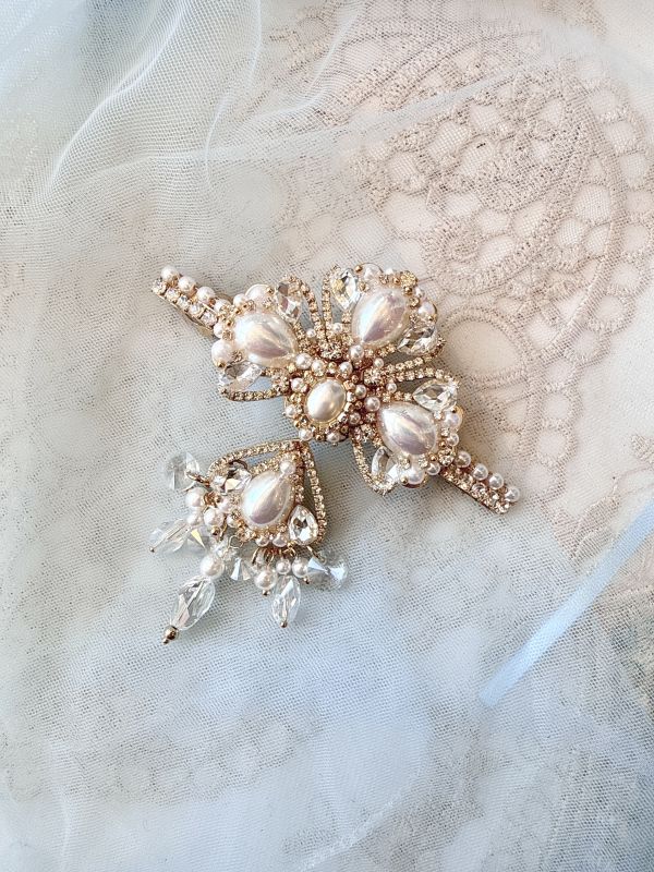 歐式宮廷浮華公主彈跳夾 