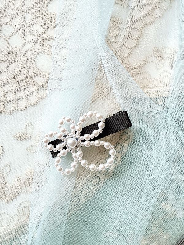 串珠花朵系列髮夾壓夾 