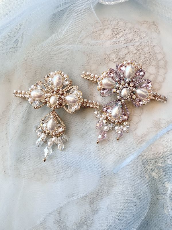 歐式宮廷浮華公主彈跳夾 