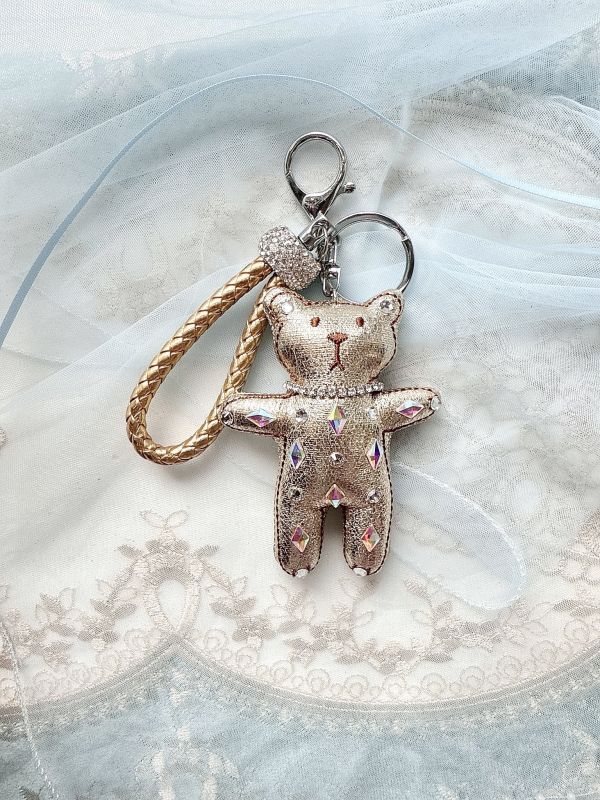 AB彩鑽華麗貴氣小熊男孩吊飾掛墜 