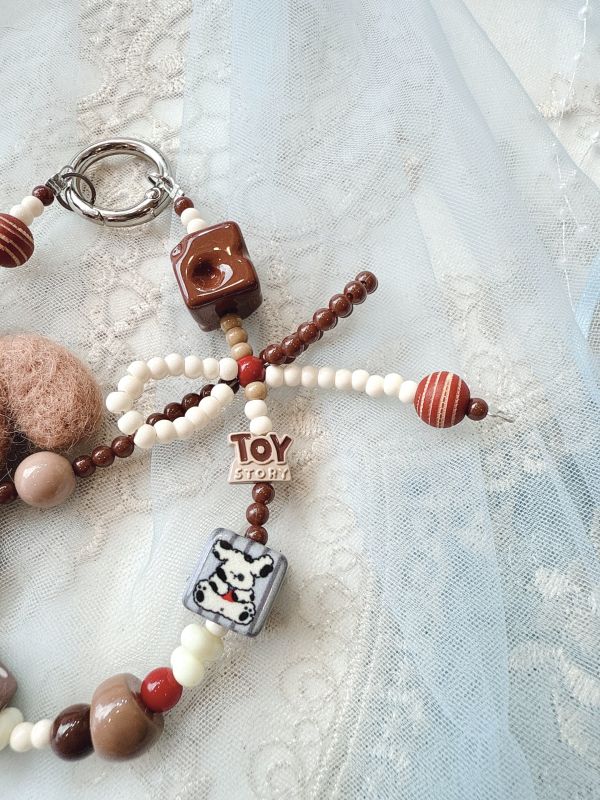 韓國手工羊毛氈/娃娃串出吊墜 