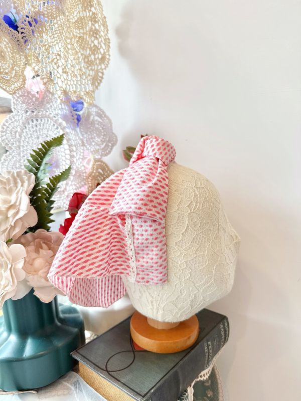 打結式仿帽立體棉造型日系髮圈 