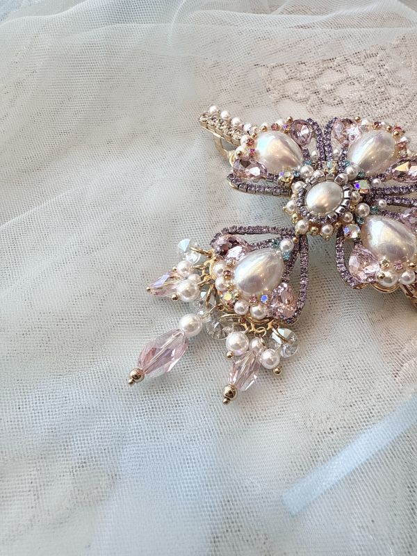 歐式宮廷浮華公主彈跳夾 