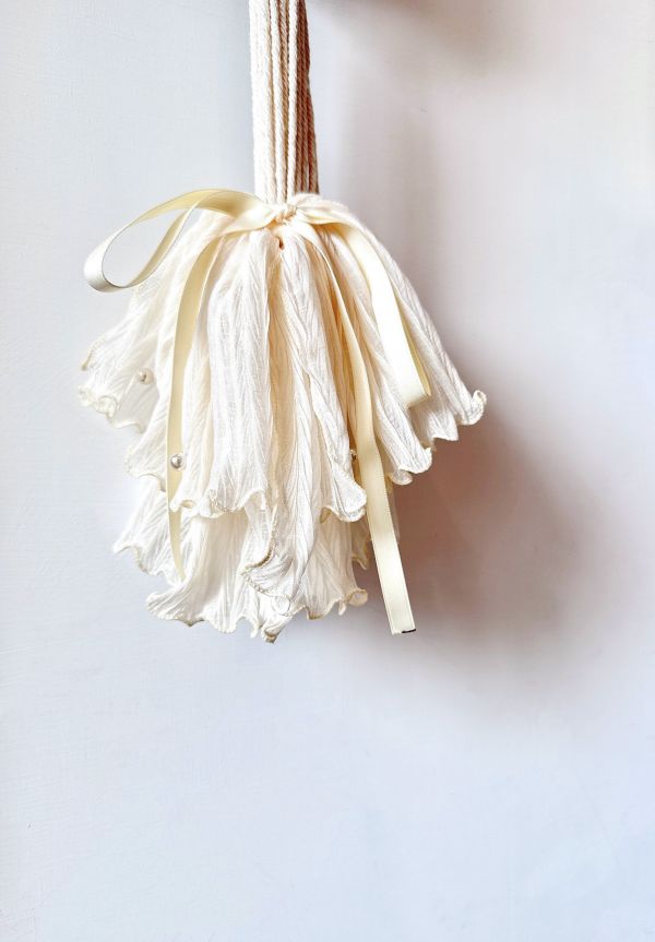 多層次蓬鬆感皺摺雪紡公主鯊魚夾/抓夾 