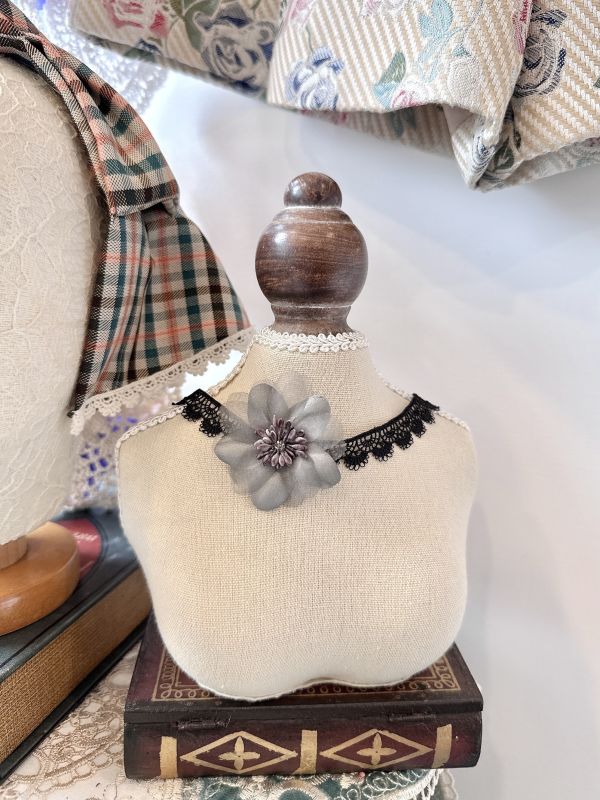 水彩花影手工花蕾絲耳環 