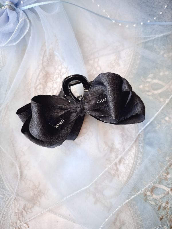 絲感雪紡華麗寶石個性抓夾 