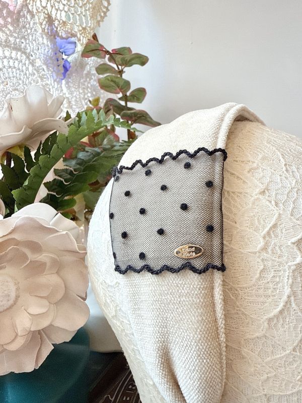 簡約鄰家氣質點點厚棉寬髮箍 