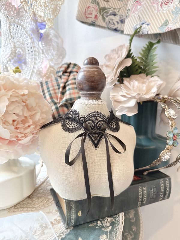 蝴蝶結不規則蕾絲個性頸鏈 