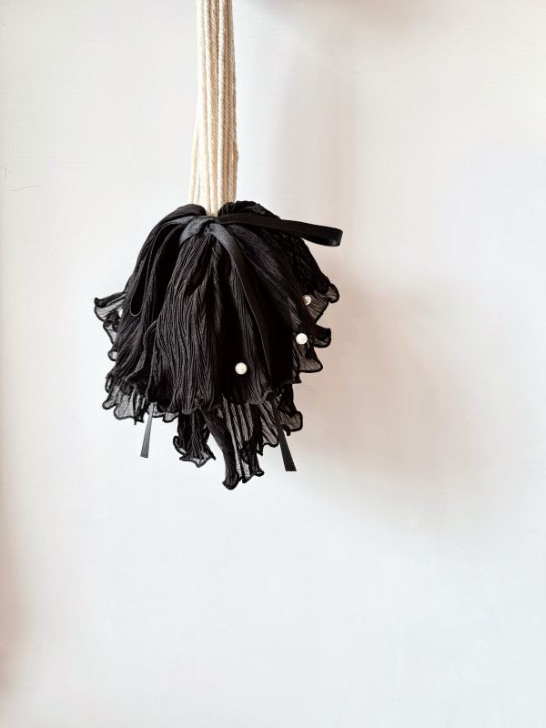 多層次蓬鬆感皺摺雪紡公主鯊魚夾/抓夾 