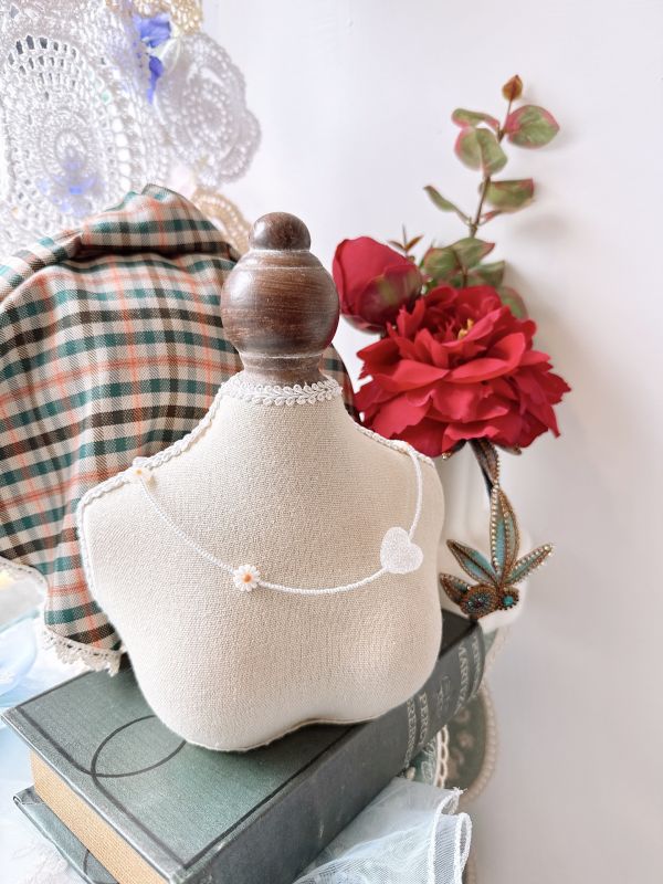 可愛糖果糖霜愛心小花短鏈 