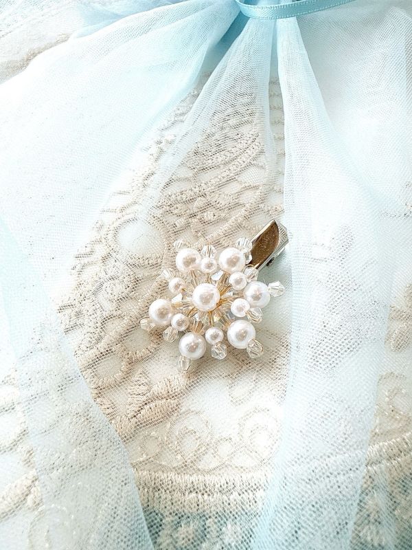 輕巧可愛雪花造型髮夾壓夾 