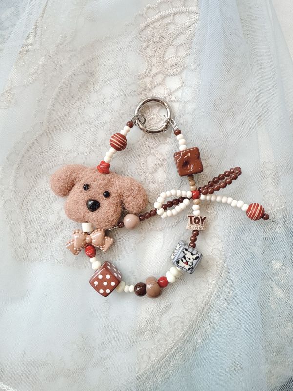 韓國手工羊毛氈/娃娃串出吊墜 