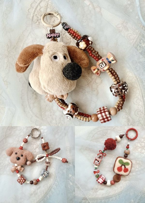 韓國手工羊毛氈/娃娃串出吊墜 