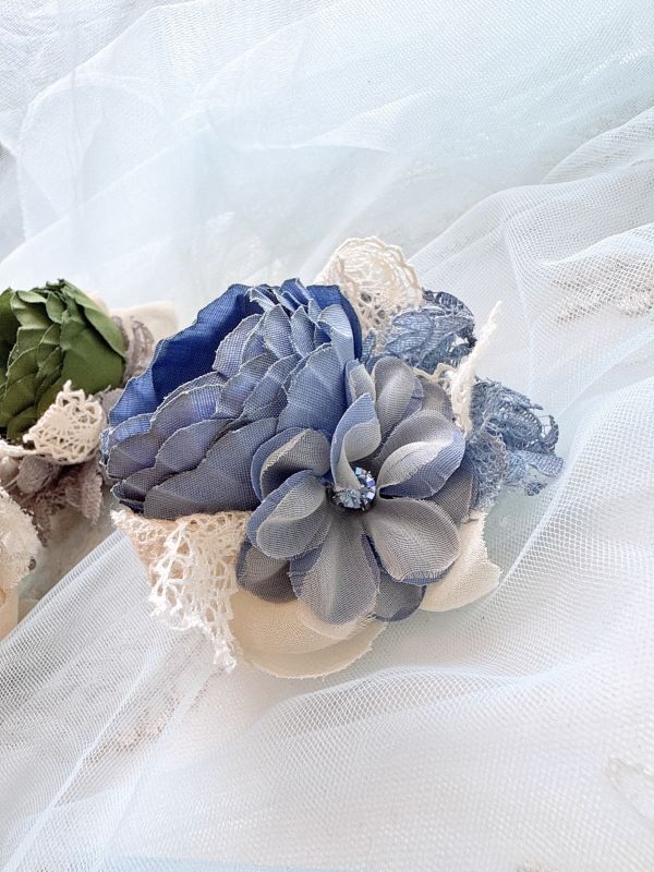 淡雅和熙手工立體花髮夾/別針 