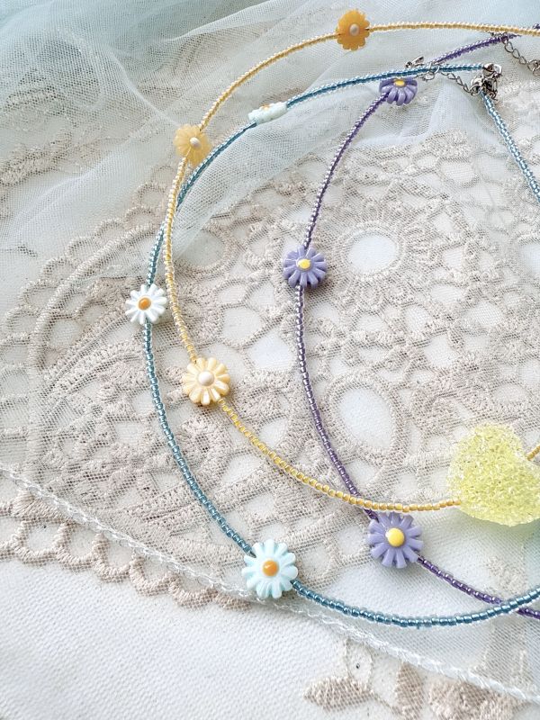 可愛糖果糖霜愛心小花短鏈 