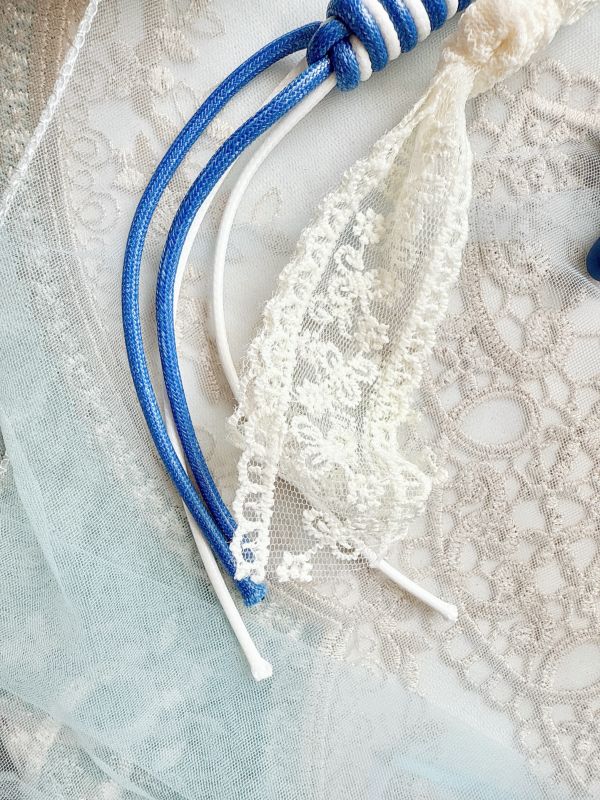 針織捧花日系搭配手機墜飾/吊飾/掛墜 