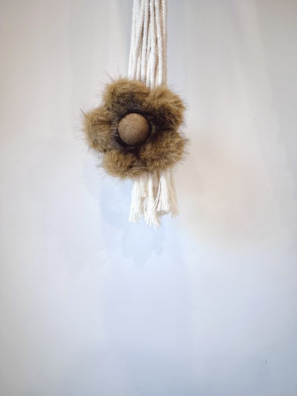 絨毛花型可愛感抓夾 