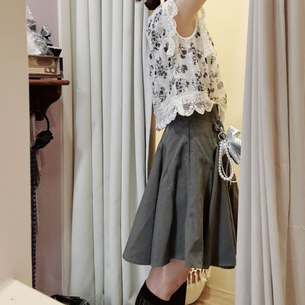 韓國修身挺版學生感帥性短裙 