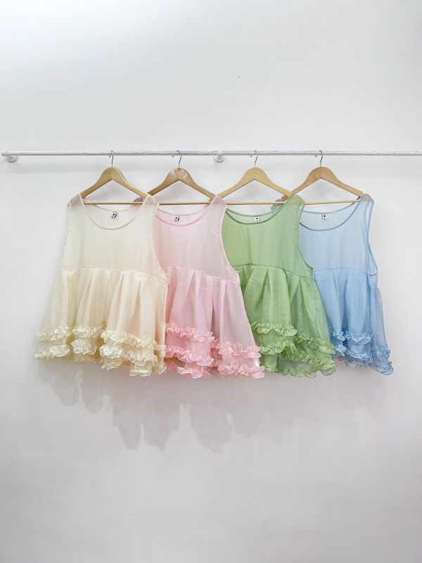 精靈仙子荷葉背心 