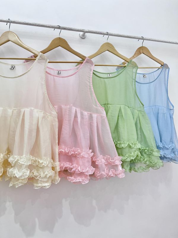 精靈仙子荷葉背心 