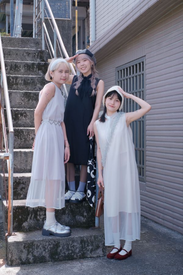 仙女背心裙（付絲巾 