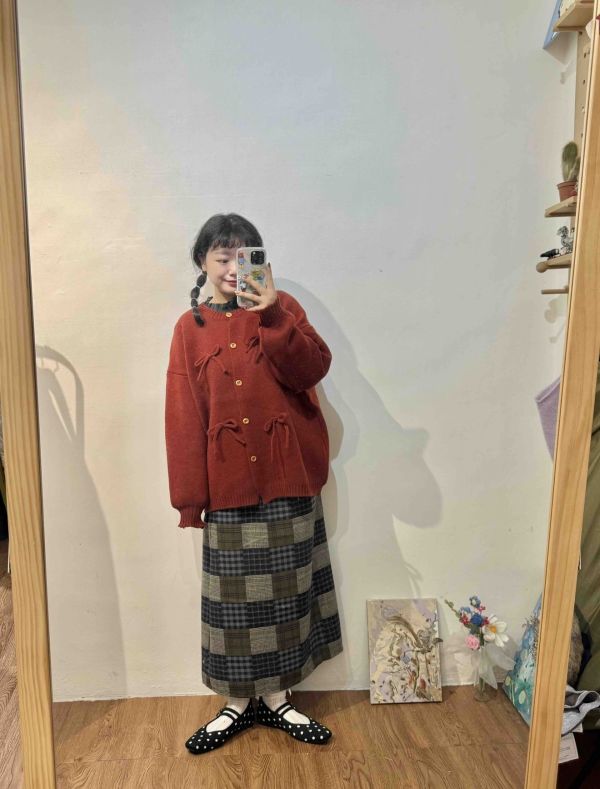 蝴蝶結氣質毛衣 