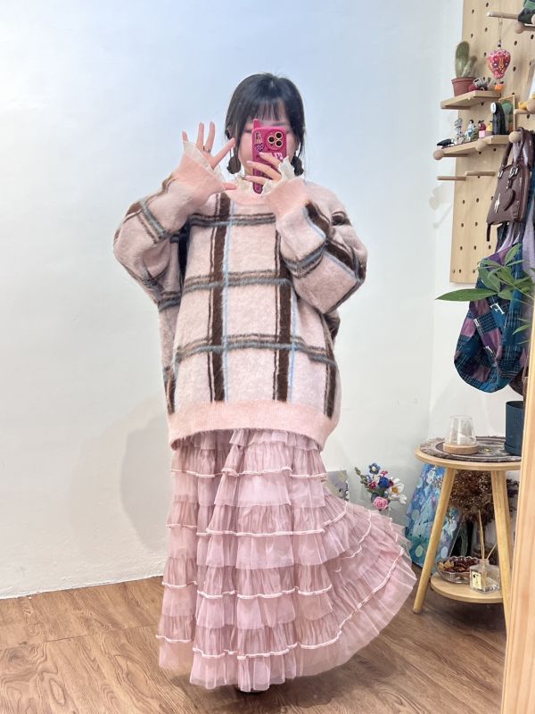 粉嫩系少女毛衣 