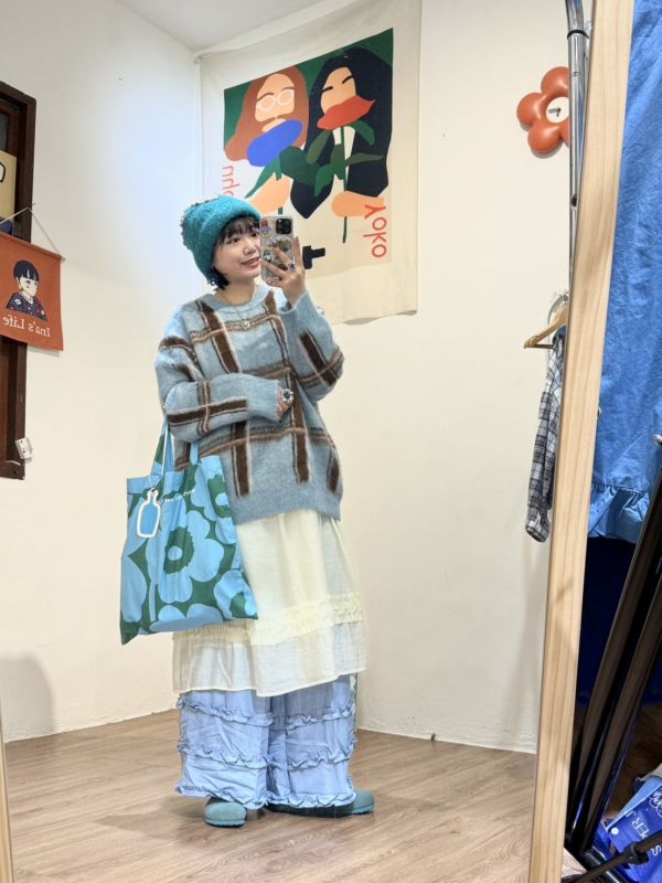 粉嫩系少女毛衣 