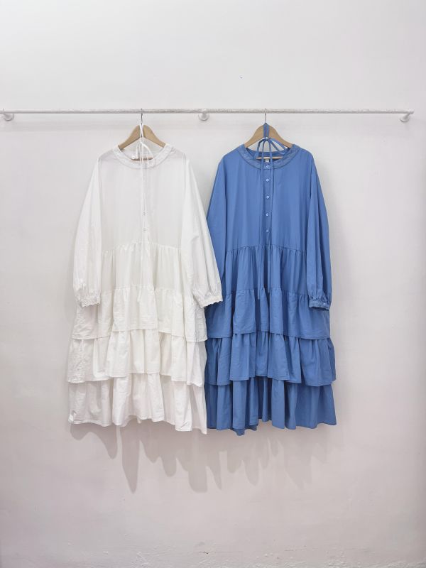 B02 附綁帶蛋糕洋裝 