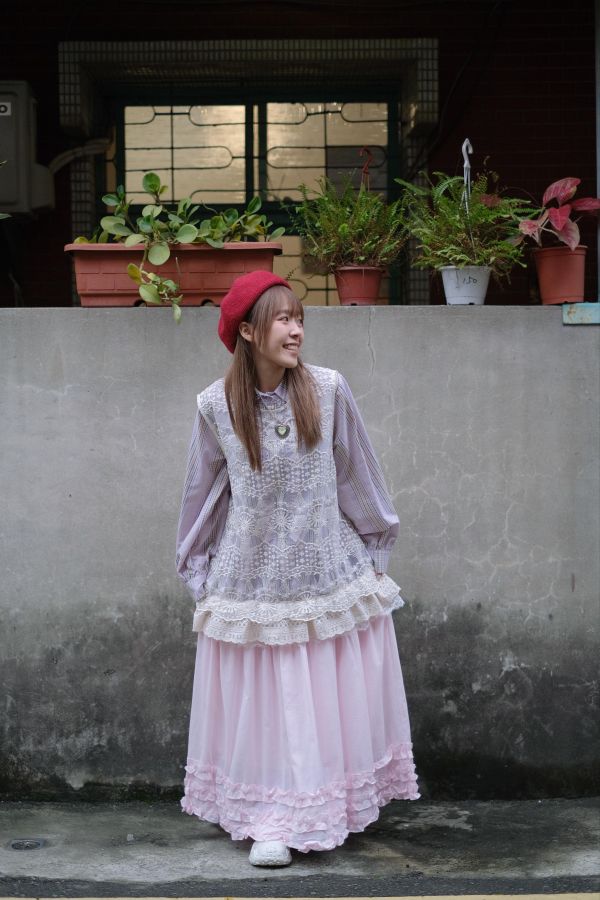 B62可愛寶貝荷葉裙 