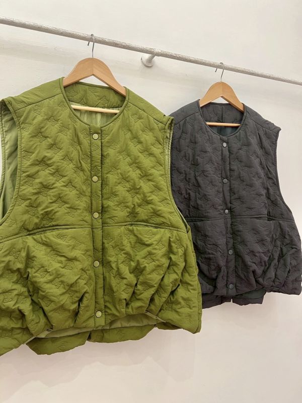 蝴蝶結衍縫背心 