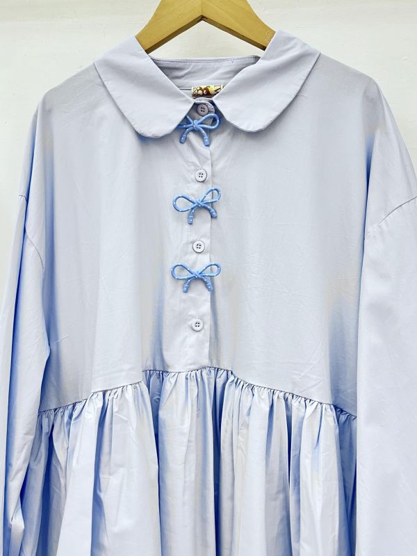 B08 卡哇伊蝴蝶結五分上衣 