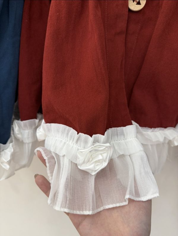 磨毛玫瑰花背心 