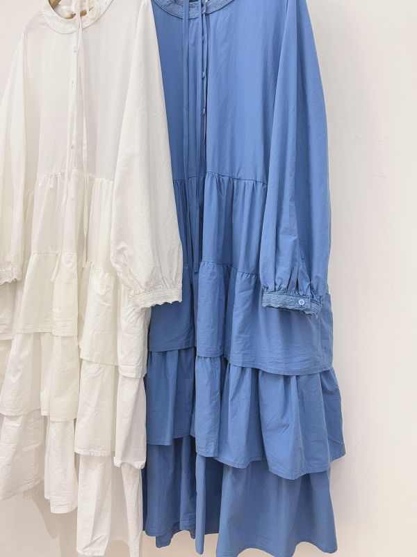 B02 附綁帶蛋糕洋裝 